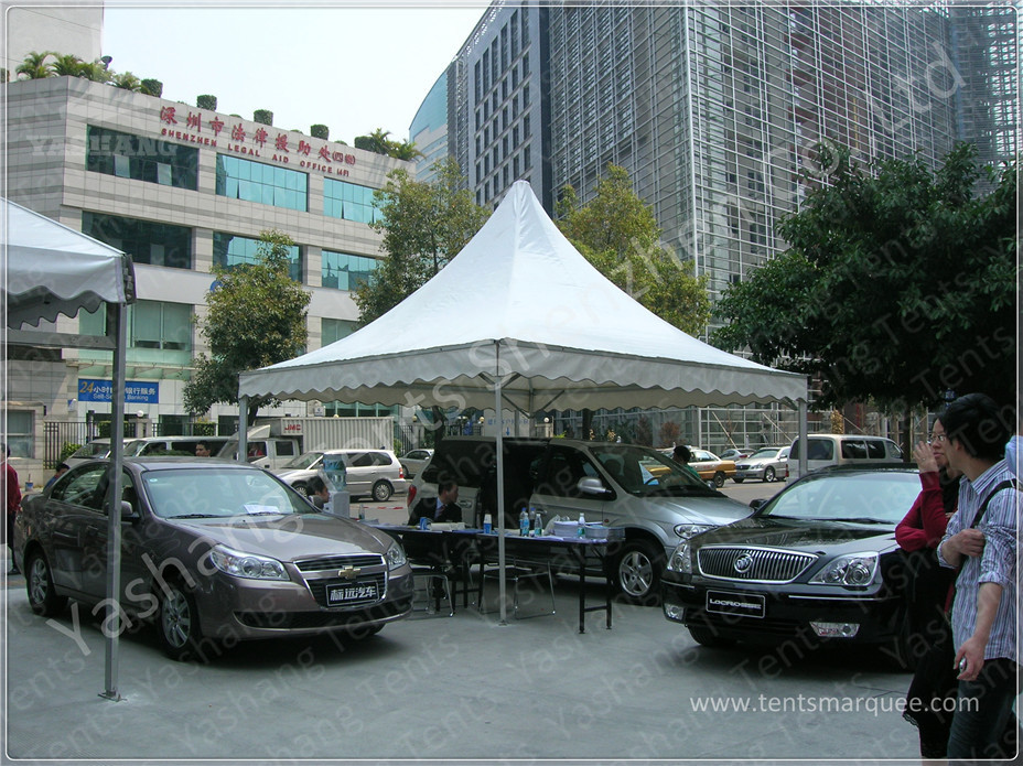 Commercial High Peak Tents Shelter Portable Gazebo Canopy For Auto Test Drive Event