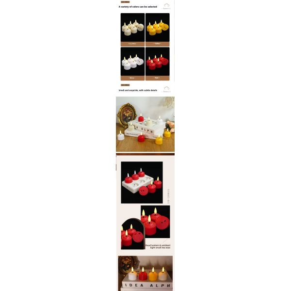 Rechargeable Remote Control Flickering LED Tea Lights Battery Tea Candles for Home Decoration