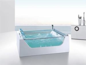 Wholesale Luxury Hyaline Whirlpool Shower Bath Bubble Massage Airjet Air Bubble Bathtub from china suppliers