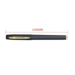 Custom Logo Imprint Black Rubber Coated Plastic Gel Ink Pens for Stationery