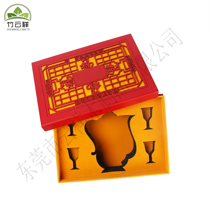 High quality advanced custom exquisite Chinese style wooden gift box storage decoration set