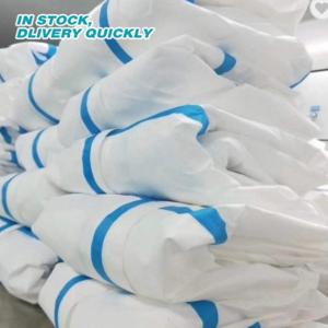 Wholesale Elastic Ankle Lightweight Disposable Coveralls , Hospital Disposable Body Suit from china suppliers