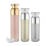 30ml 40 1.7 Oz Round Pump Bottle Big Collar SAN Airless Cosmetic Packaging