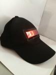 Scrolling LED message display cap