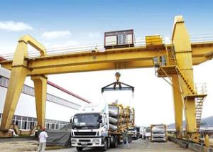 Wholesale 40 50 100 Ton Double Girder Gantry Crane Rail Mounted 18 - 35m Span Optional Color from china suppliers