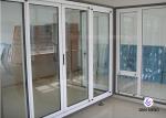 Soundproof Aluminum Powder Sliding Door And Window Wooden Grain Sliding Door