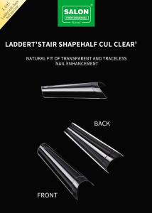 Wholesale Ladder Shape Nail Tips Long Half Cover Ballerina False Nails With Highly Effective Nail Art Beauty from china suppliers