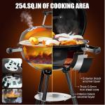 Portable Black BBQ Grill for Camping
