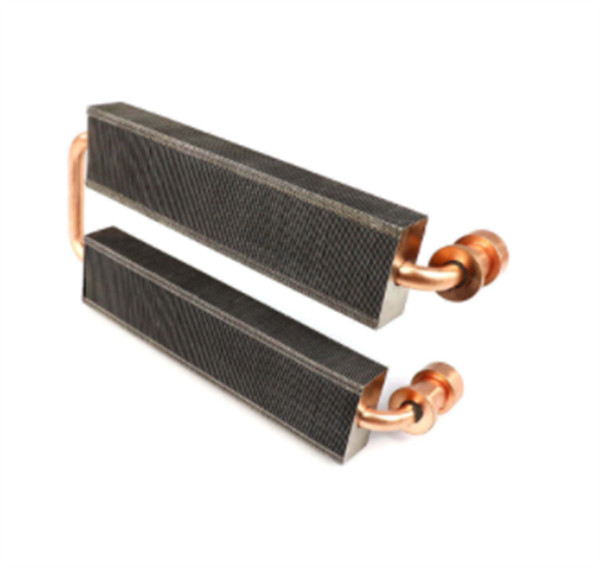 Customzied 0.1mm Zipper Fin Copper Pipe Heat Sink For Medical Equipment
