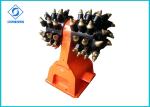 Low Noise Drum Cutter For Excavator , Flexible Hydraulic Rotary Cutter HDC50