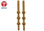 Customized OEM CNC Brass Parts Waterproof Connector Pin Socket Hardware Copper