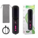 Rechargeable Wireless Hair Straightening Comb Negative Ion No Hair Damage