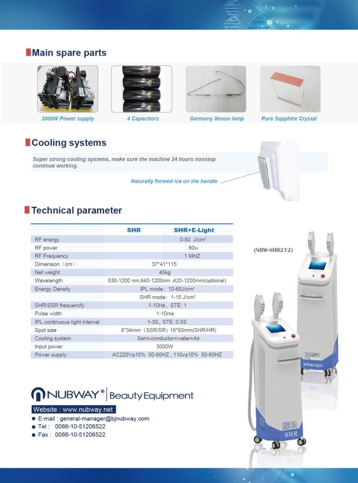 Multifunctional beauty machine with shr ipl Fast hair removal most professional shr