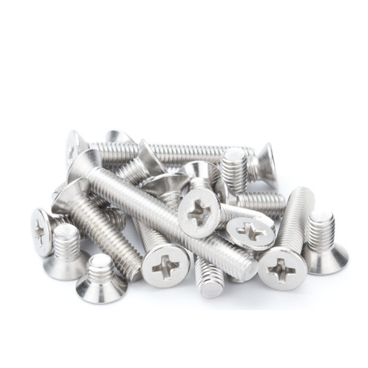 Black Oxide Finish SUS 304 316 Stainless Steel Phillips Flat CSK Head Long Machine Screw