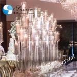 ZT-323L New wedding table centre piece crystal candelabra