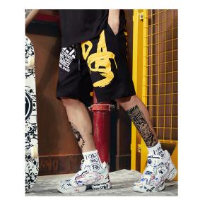 Wholesale 5XL 6XL Monogrammed Men Streetwear Shorts Hip Hop Punk Rock Loose Sport Pants from china suppliers
