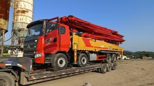 Wholesale Red Concrete Pump Truck 56m Truck Mounted Pump Heavy Equipment Concrete Boom Pump from china suppliers