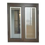 Black Aluminium Double Glazed Window Vertical Bridge casement sliding window