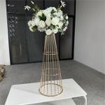 New Design Gold Metal Flower Stand Wedding Decoration Table Centerpiece Luxury