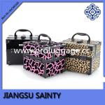 Fashionable hard side right angled wholesale professional makeup cases
