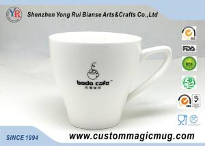 Wholesale 11oz 320ml Porcelain Milk Beverage V Shaped Mug , Color Changing Photo Mug from china suppliers
