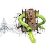 ASTM Fiberglass Outdoor Amusement Park Equipment With Stainless Slide ISO9001