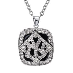 Wholesale Deep Engraved Championship Silver Pendant Necklace For NYY Baseball from china suppliers