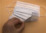 Soft 3 Ply Disposable Face Mask Non Irritating General Size 17.5 * 9.5cm