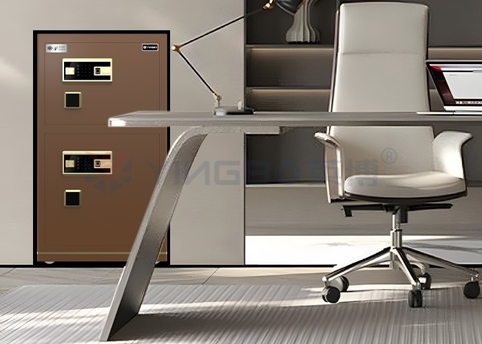 Coffee Solid Steel Luxury Smart cash locker for office Security YB/N7-100D
