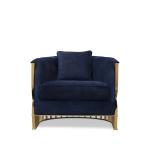 4 Star Luxury Hotel Furniture Single Metal Frame Hotel Leisure Chair