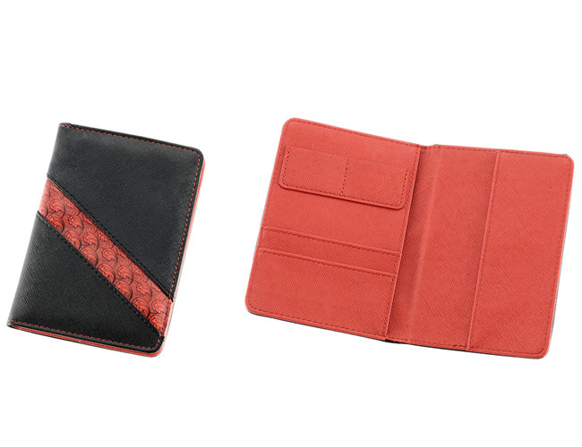Cross Pattern Travel Passport Holder Rectangle PU Leather Passport Holder