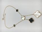 18k Yellow Gold Flower Shaped Necklace , Van Cleef Arpels Magic Alhambra