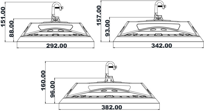 Premium Industrial High Bay Led Lights , 100W UFO LED High Bay For Anti Glare Area