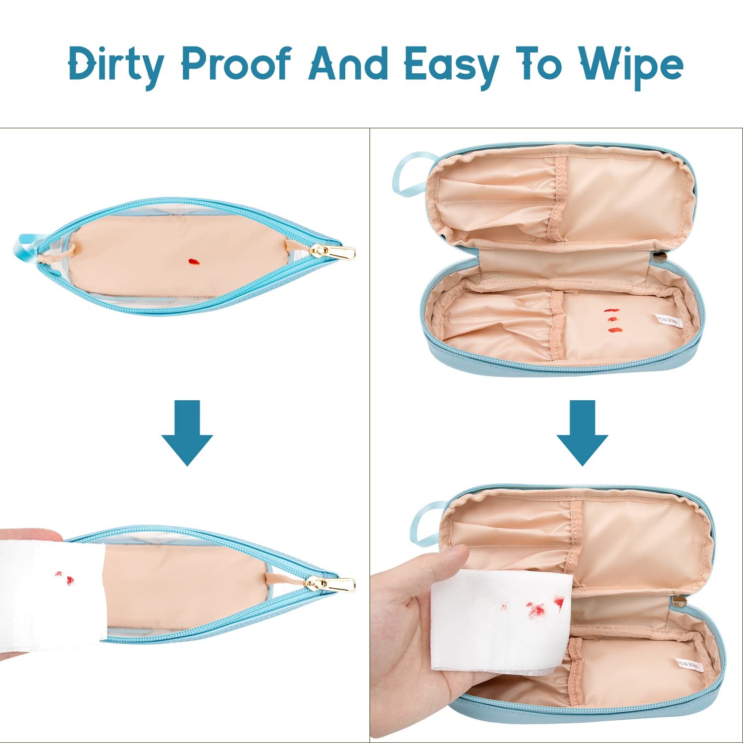 High Quality Waterproof Cosmetic Bag Toiletry Bags With Zipper