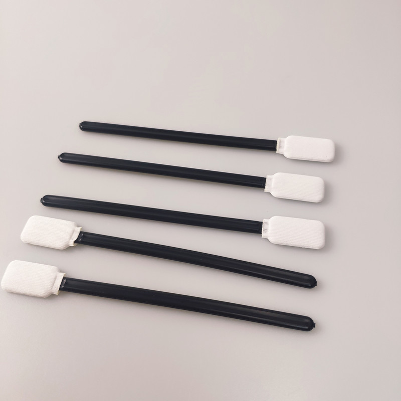 Black Handle Polyester Swabs Micro Mechanical Clean 100PCS 5 Inch
