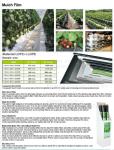 Weed Control Mulch Film, Agriculture Vegetable Black PE Films, 5 Holes