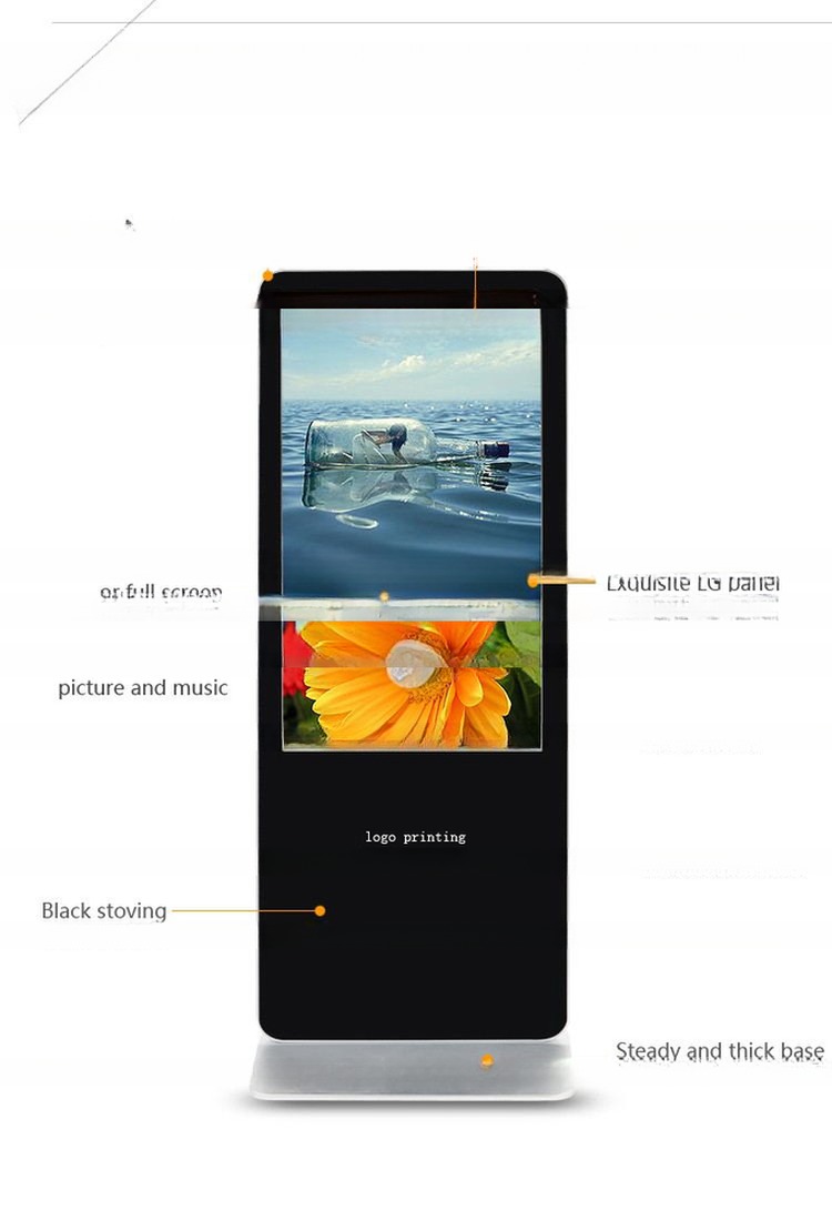 UHD 55" inch floor standing android LCD wifi movie poster billboard advertisement kiosk