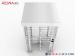 Full Height Turnstile RFID Card Reader Fingerprint Stainless Steel Turnstiles