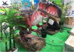 Large Size Dinosaur Model In An Amusement Park Loved By Children