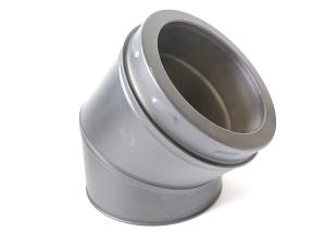 Wholesale Heat Insulation Fireplaces Stoves SS304 Extraction Chimney Elbow Pipe 5Inch from china suppliers