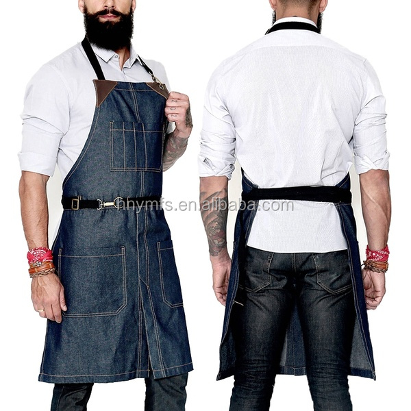 Washable Chef Work Apron Unisex Cooking Adjustable Bib Apron