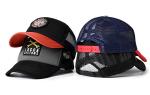 Plastic Button Sponge Trucker Caps Curved Brim High Quality Logo Polyester Caps