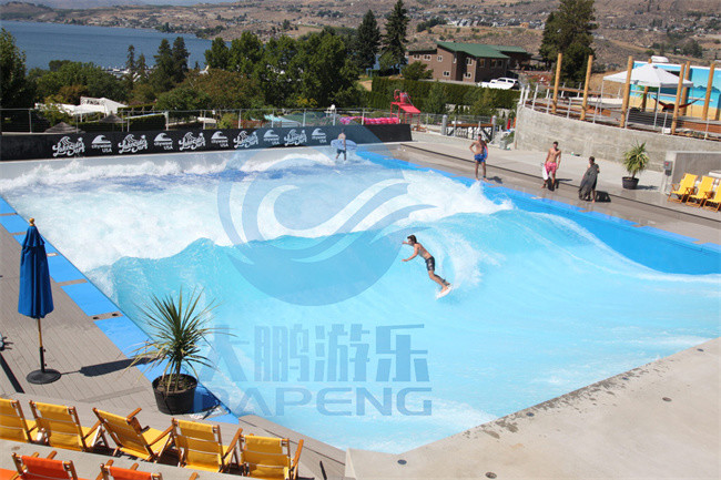 Outdoor Stationary Surf Wave Pool Anti Static Wave Simulator Surfing