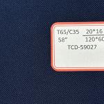 240gsm Workwear Fabric 65/35 TC Fabric 20x16 120x60 3/1 Yarn Card