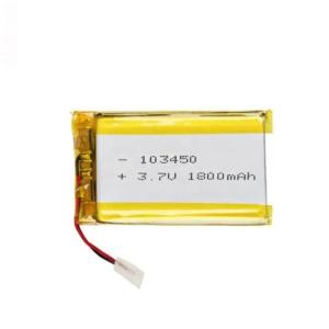 Wholesale Ultra thin 103450 Lipo Battery 3.7V 1800mAh Rechargeable Approved Power Lithium Polymer battery For Led Light Battery from china suppliers
