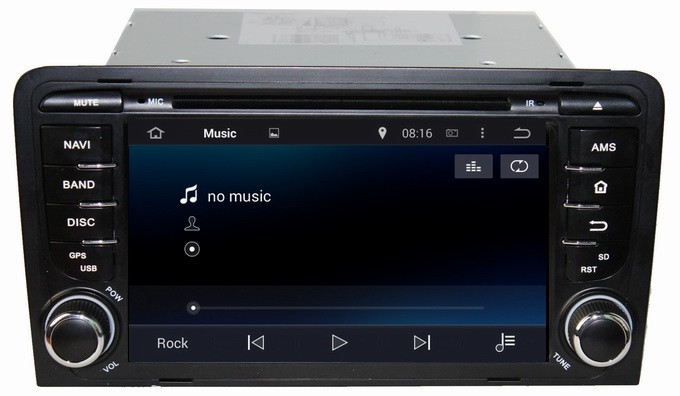 Ouchuangbo Auto DVD Multimedia Stereo Audi A3 2003-2011 2003-2011 Android 4.4 3G Wifi Blue