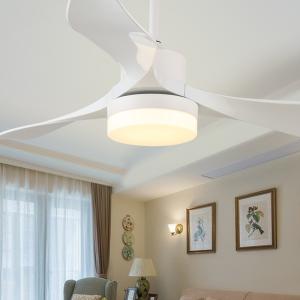 Wholesale 220V Ceiling Fan Light LED Energy Remote Control Ceiling Light Fan Indoor Living Room White Ceiling Fan(WH-CLL-21) from china suppliers