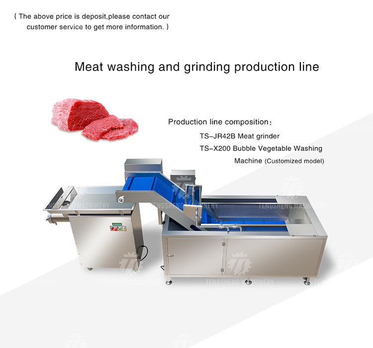 600KG/H Multifunctional Meat Processing Machine Washing And Grinding