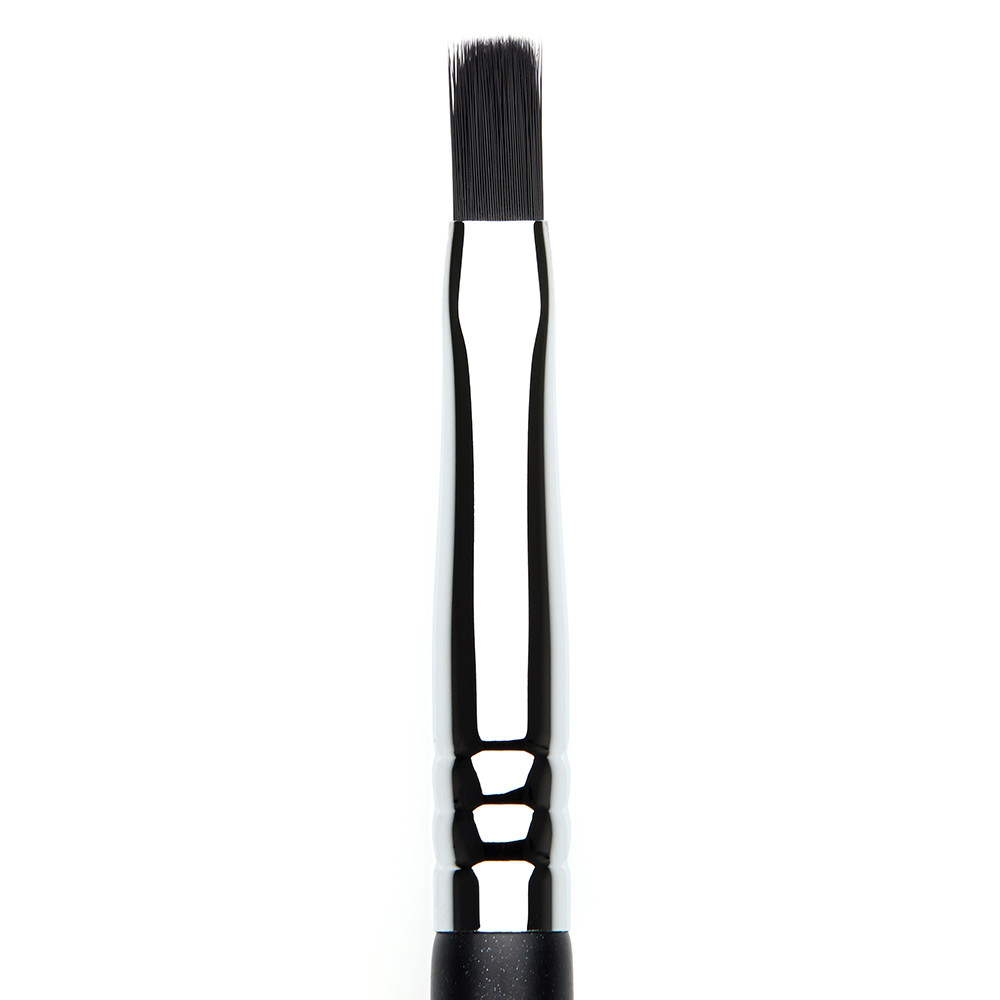 Flat Edge Firm Tightline Eyeliner Brush Antimicrobial Synthetic Hair