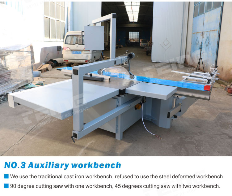 30mm Spindle Saw Diameter Woodworking Machine Table Saw with CNC Ruler and SKY AUTO